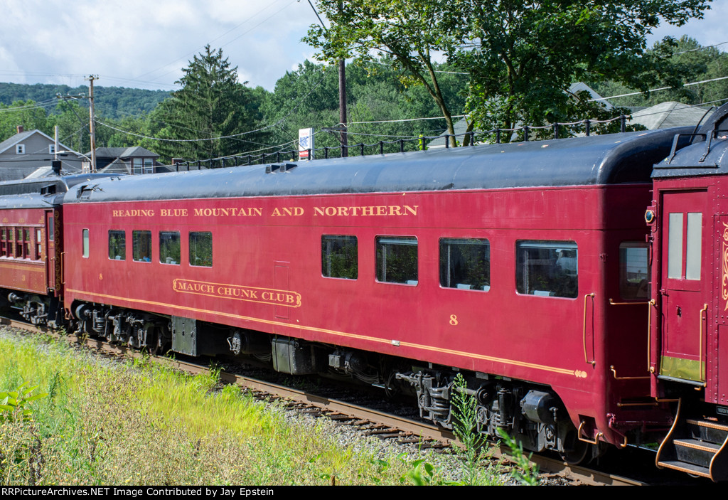 RBMN 8 is part of the consist on the Iron Horse Ramble